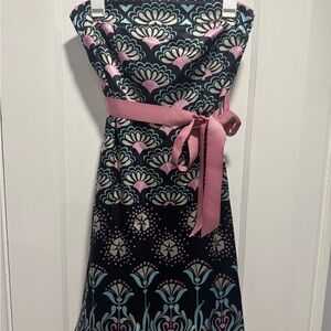 Morgan & Co. Black/Mauve Maxi Dress; Size 7/8